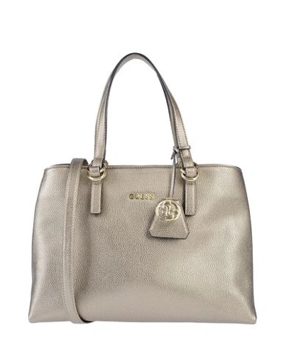 Shop Guess Handbag In Platinum