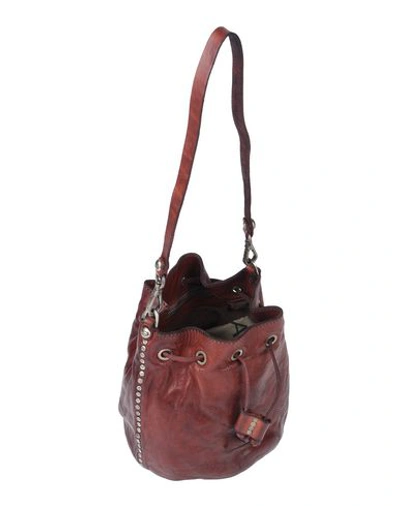 Shop Campomaggi Shoulder Bag In Deep Purple