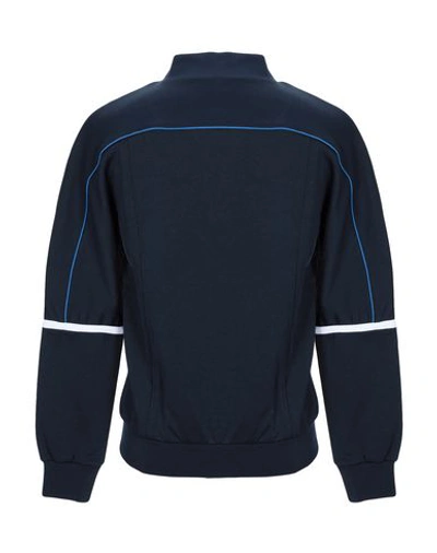 Shop Sergio Tacchini Sweatshirts In Dark Blue