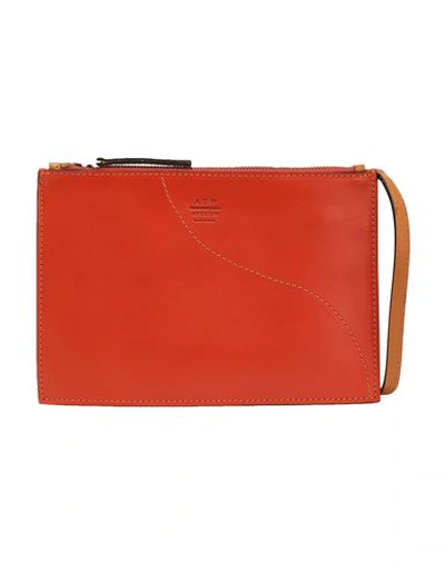 Shop Atp Atelier Handbag In Rust