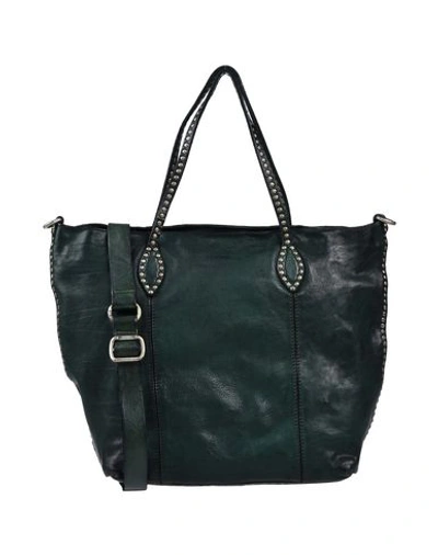 Shop Campomaggi Handbag In Dark Green