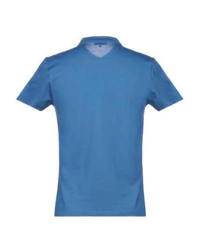 Shop Lanvin Polo Shirts In Blue