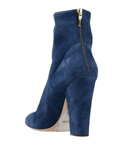 Shop Sergio Rossi Ankle Boots In Dark Blue