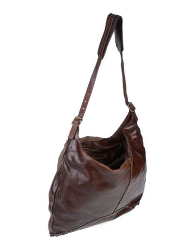 Shop Campomaggi Shoulder Bag In Dark Brown