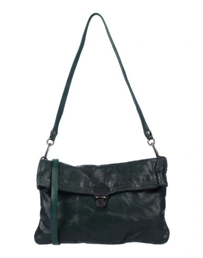 Shop Campomaggi Shoulder Bag In Dark Green