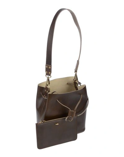 Shop Campomaggi Shoulder Bag In Dark Brown