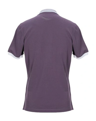 Shop Brunello Cucinelli Polo Shirt In Purple