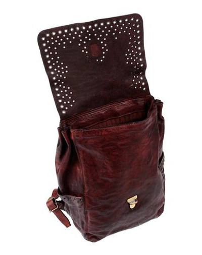 Shop Campomaggi Backpack & Fanny Pack In Maroon