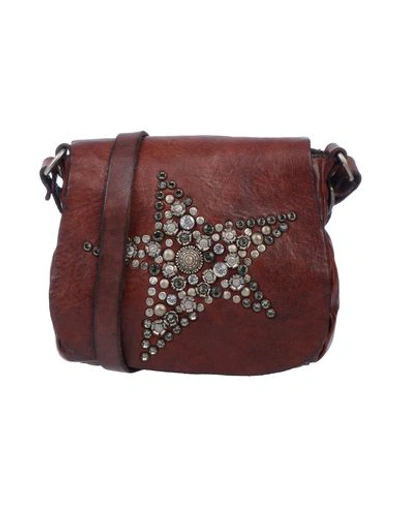 Shop Campomaggi Cross-body Bags In Maroon