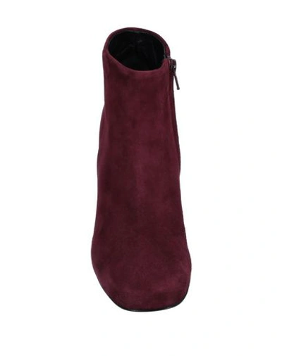 Shop Anna F Ankle Boot In Deep Purple