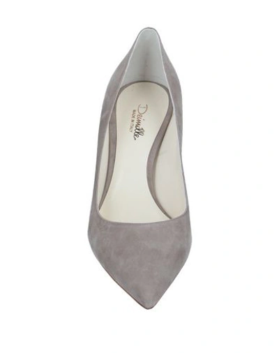 Shop Deimille Woman Pumps Dove Grey Size 7.5 Soft Leather
