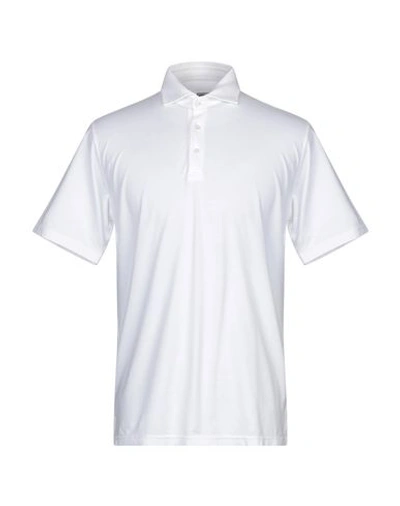 Shop Fedeli Polo Shirt In White