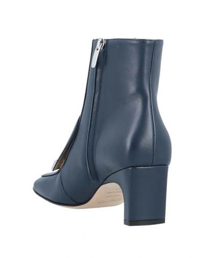 Shop Sergio Rossi Ankle Boots In Dark Blue