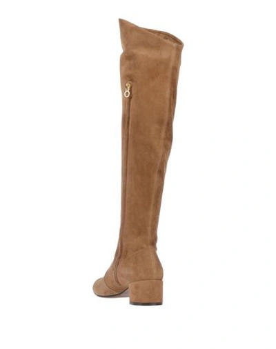 Shop L'autre Chose Knee Boots In Camel