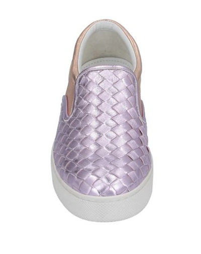 Shop Bottega Veneta Sneakers In Lilac