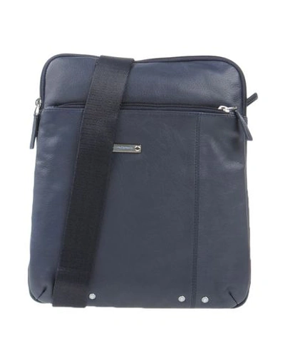 Shop Piquadro Cross-body Bags In Dark Blue