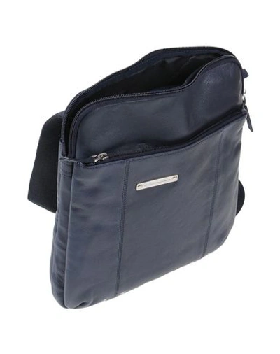 Shop Piquadro Cross-body Bags In Dark Blue