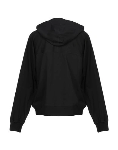 Shop Rick Owens Hooded Sweatshirt In Black