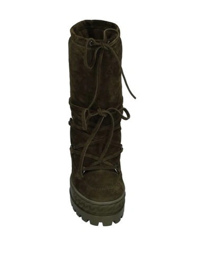 Shop Casadei Ankle Boot In Dark Green