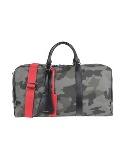 Shop Neil Barrett Travel & Duffel Bag In Military Green