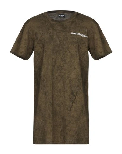 Shop Newams T-shirt In Military Green