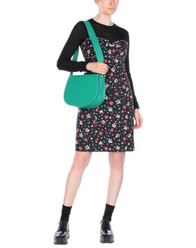 Shop Mia Bag Woman Shoulder Bag Emerald Green Size - Textile Fibers