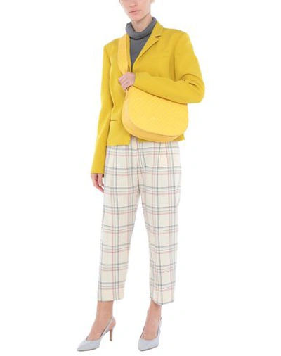 Shop Mia Bag Woman Shoulder Bag Yellow Size - Textile Fibers