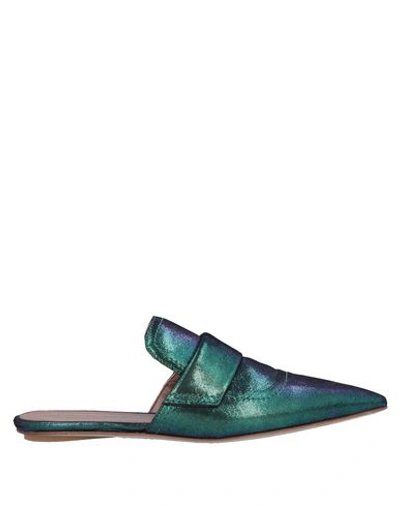 Shop Marni Slippers In Green