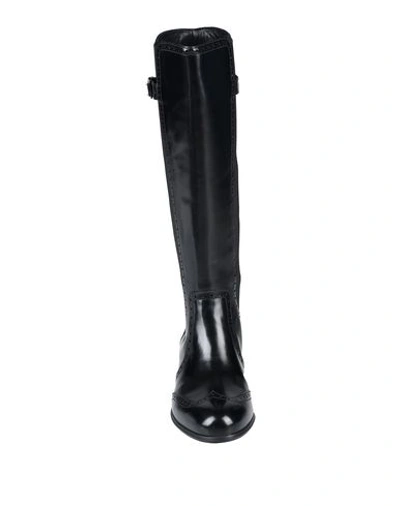 Shop Dolce & Gabbana Woman Boot Black Size 6.5 Calfskin, Polyester, Elastane