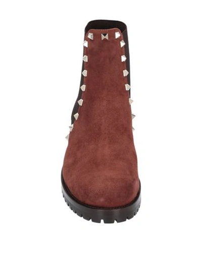 Shop Valentino Ankle Boot In Cocoa