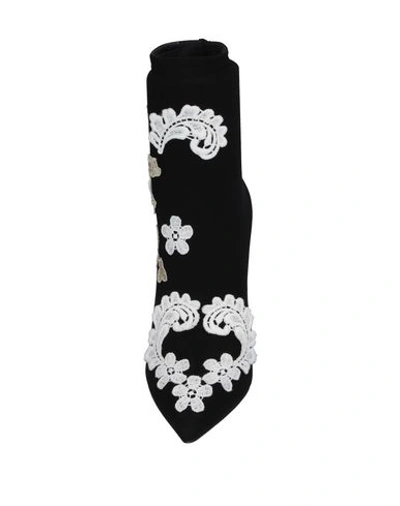 Shop Dolce & Gabbana Woman Ankle Boots Black Size 6.5 Textile Fibers