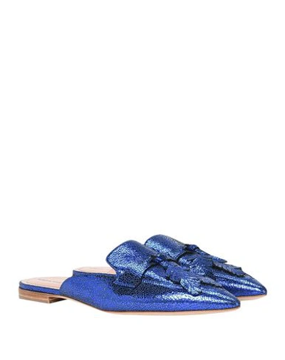 Shop Alberta Ferretti Mules In Blue