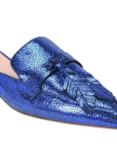 Shop Alberta Ferretti Mules In Blue