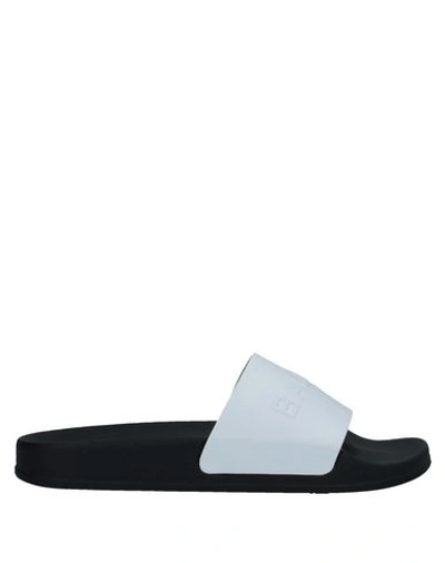 Shop Balmain Sandals In White