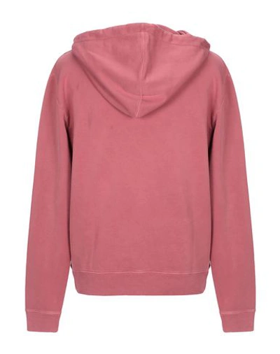 Shop Saint Laurent Hooded Sweatshirt In Pastel Pink