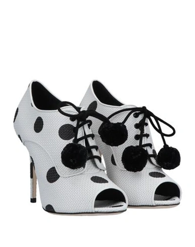 Shop Dolce & Gabbana Lace-up Shoes In White