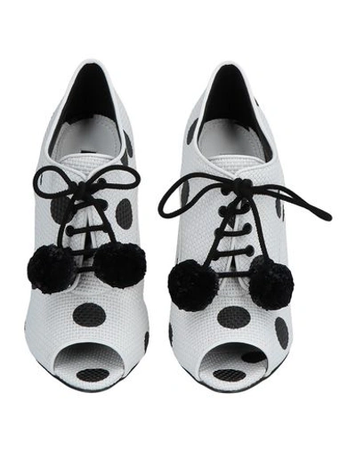 Shop Dolce & Gabbana Lace-up Shoes In White