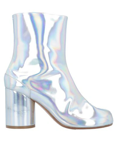 Shop Maison Margiela Ankle Boots In Silver