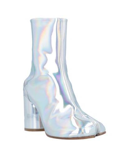 Shop Maison Margiela Ankle Boots In Silver