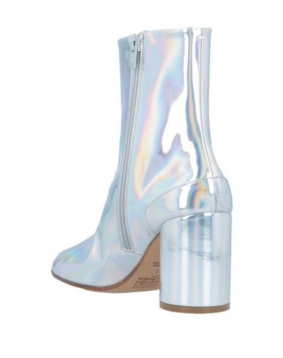 Shop Maison Margiela Ankle Boots In Silver