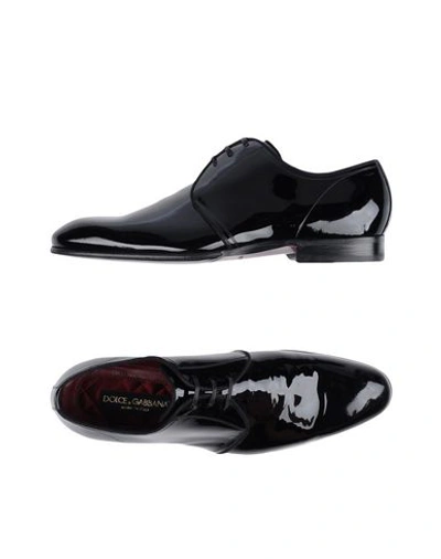 Shop Dolce & Gabbana Man Lace-up Shoes Black Size 6.5 Calfskin