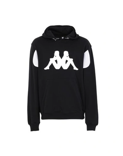 Shop Kappa Kontroll Kontroll Hoodie Man Man Sweatshirt Black Size Xl Cotton