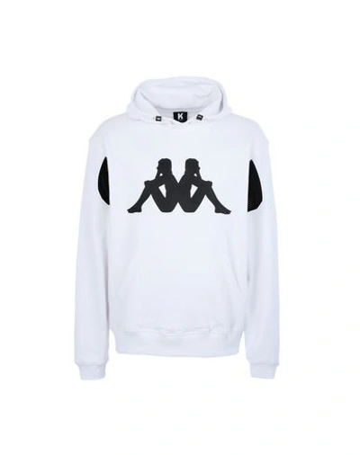 Shop Kappa Kontroll Kontroll Hoodie Man Man Sweatshirt White Size Xl Cotton