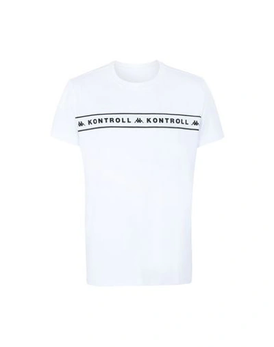 Shop Kappa Kontroll Kontroll Tee Banda Chest Man T-shirt White Size M Cotton