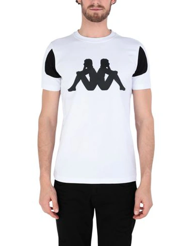 Shop Kappa Kontroll Kontroll Tee Man Man T-shirt White Size Xl Cotton