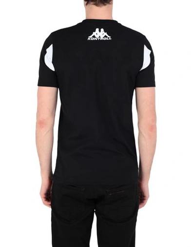 Shop Kappa Kontroll Kontroll Tee Man Man T-shirt Black Size Xl Cotton