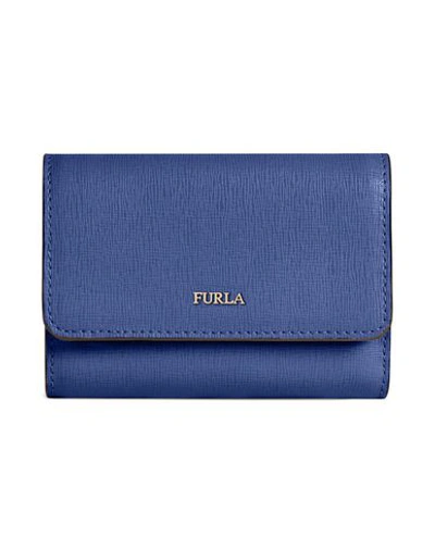 Shop Furla Wallet In Slate Blue