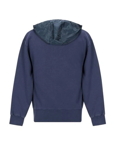 Shop Han Kjobenhavn Hooded Sweatshirt In Blue
