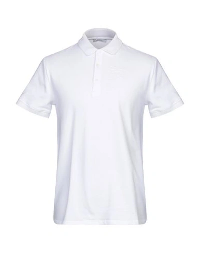 Shop Versace Polo Shirts In White