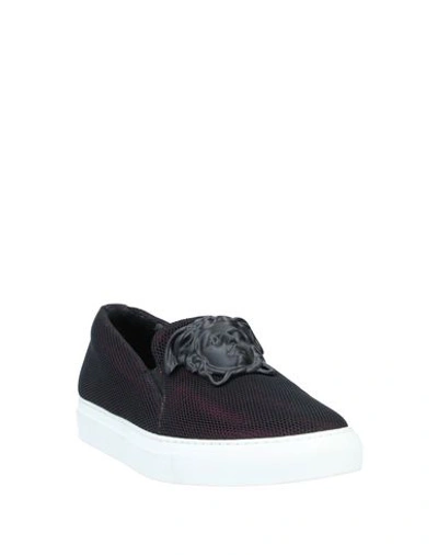 Shop Versace Sneakers In Purple